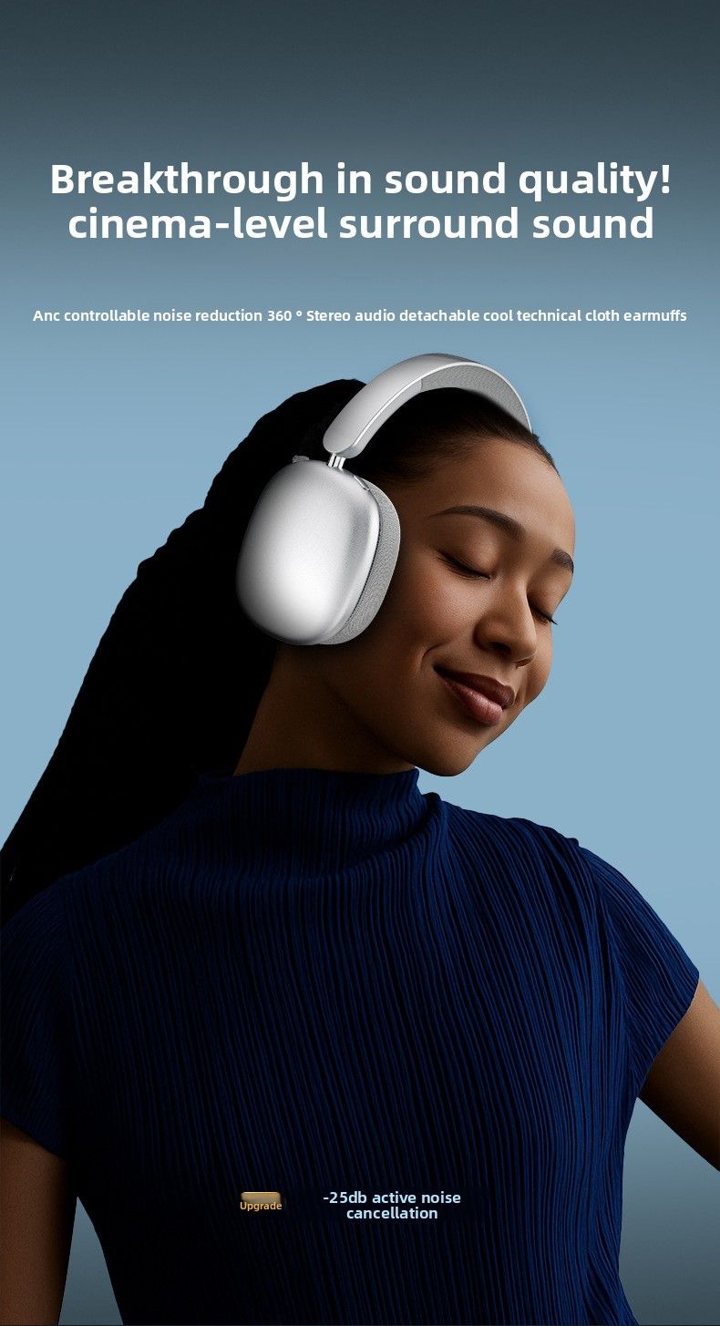 Nuove cuffie Bluetooth wireless con cancellazione attiva del rumore ANC e batteria a lunga durata, compatibili con Apple_voghion.com