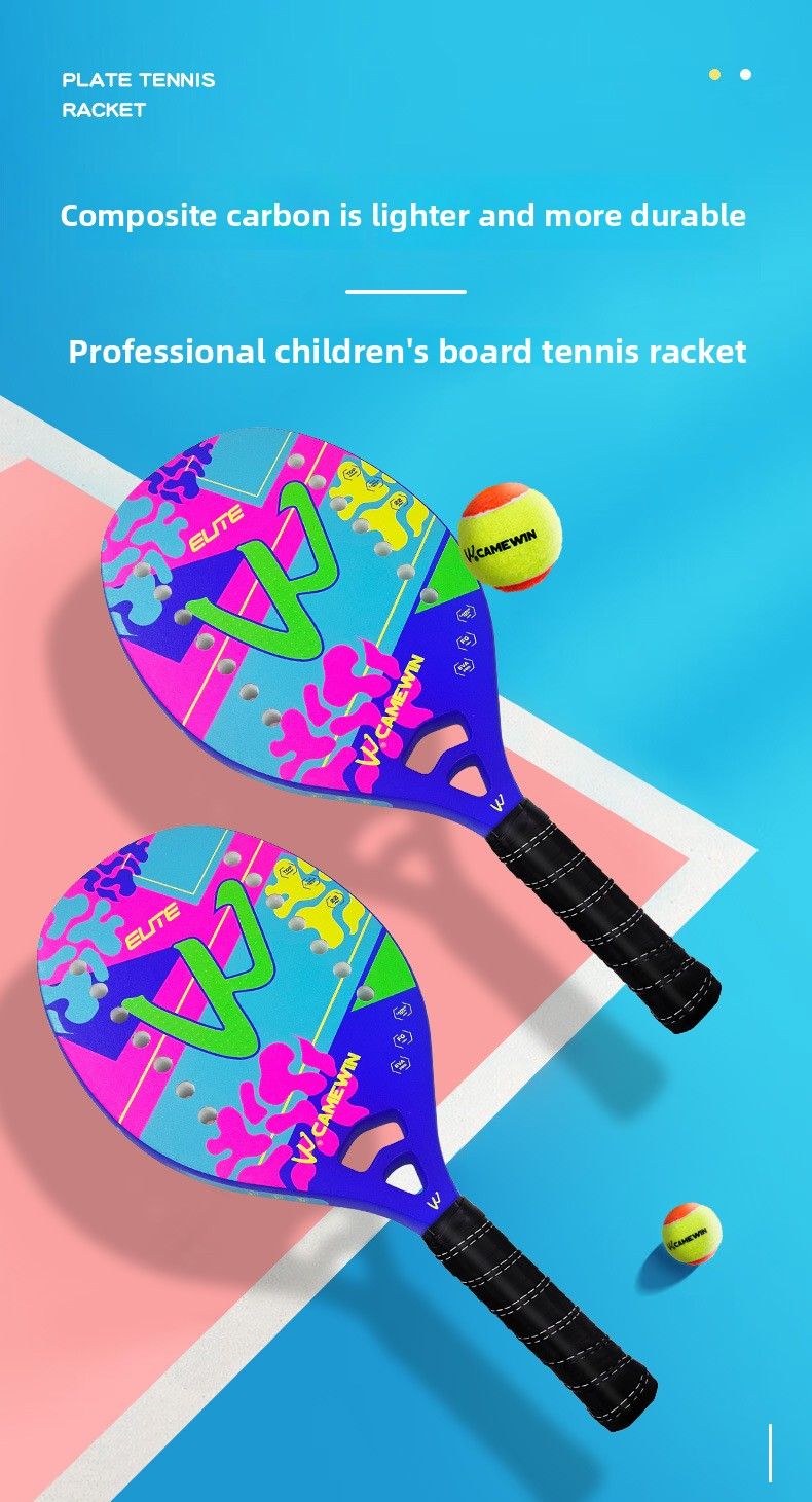 Kaiwei New Model 4033 Children's Tennis Fiberglass Beach Paddle In Stock Factory Direct Sale_voghion.com