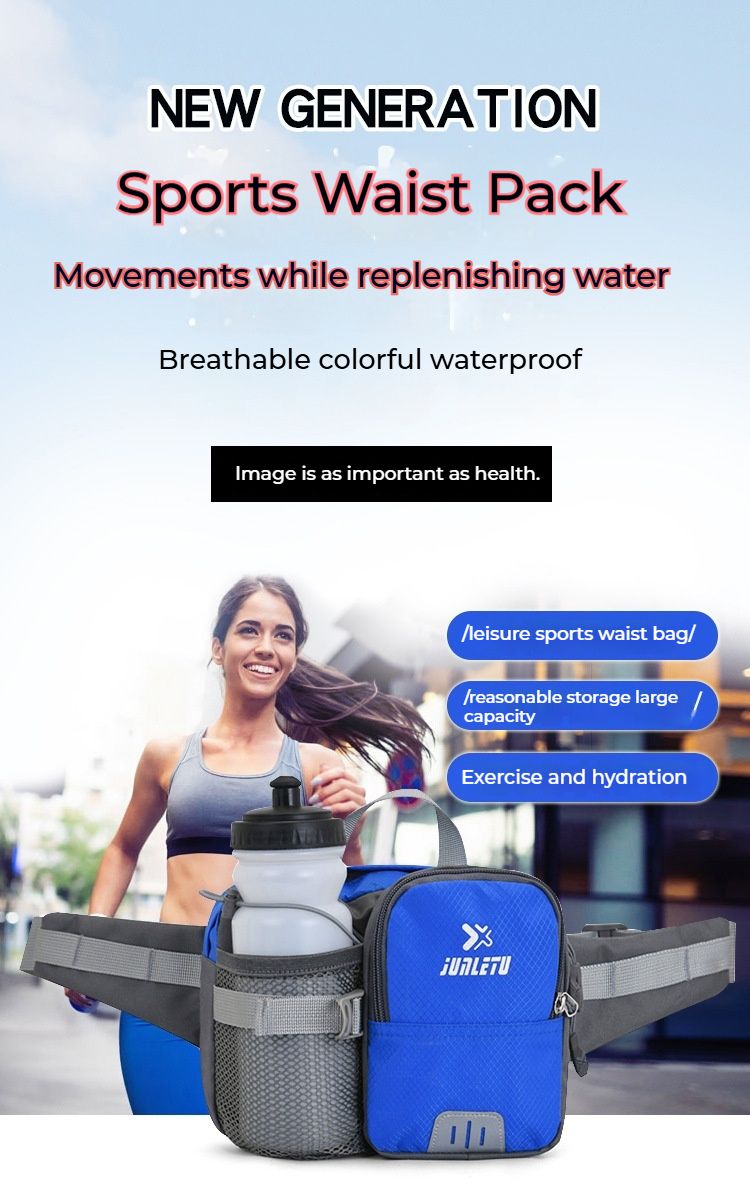 Wasserdichte Gürteltasche für Damen und Herren – Sport-Hüfttasche, Gürteltasche für Reisen, Wandern und Laufen, leicht und langlebig_voghion.com