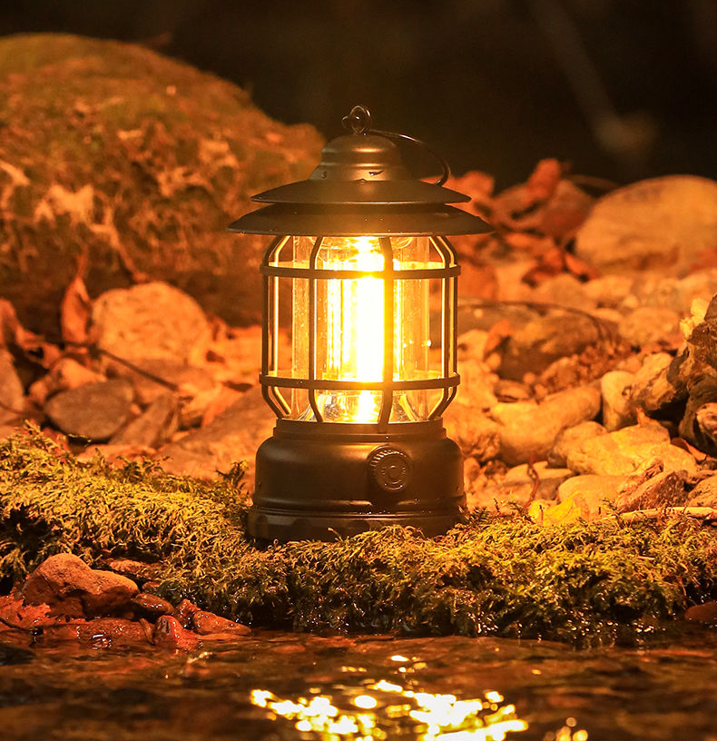 Primitive Lighting Horse Długa żywotność baterii Latarnia Camping Atmosfera Zewnętrzna Lampa Namiotowa_voghion.com