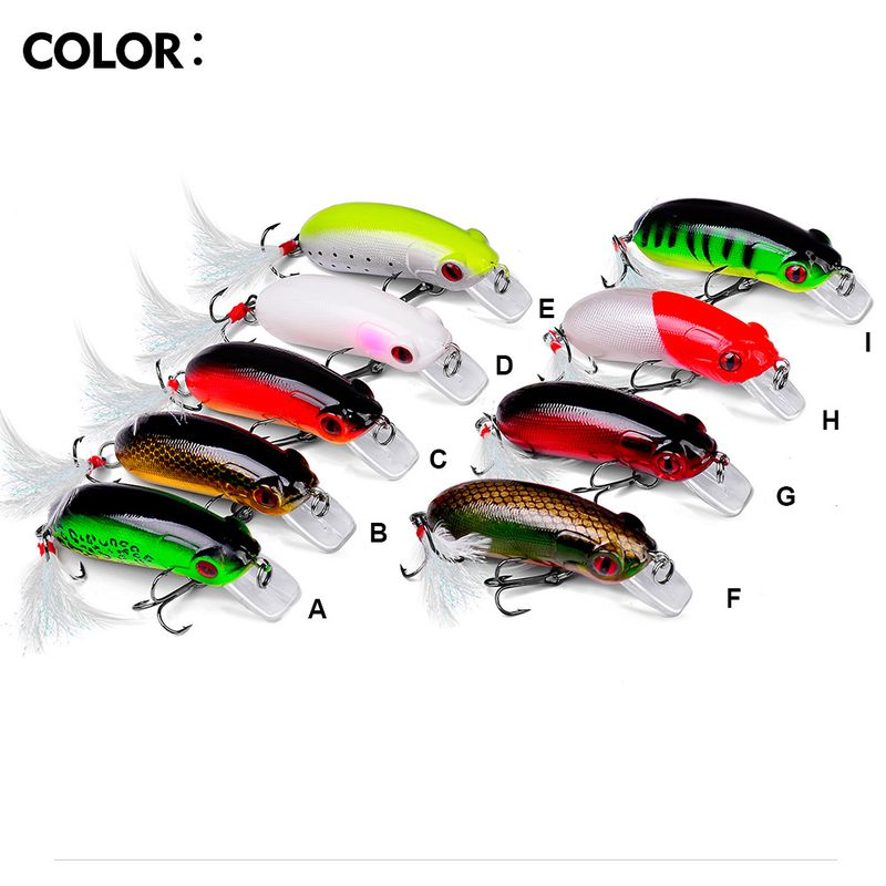 Nuova esca per pesca su roccia Mini Fat Bait da 6,2 cm, 10G, 9 colori DW1109_voghion.com