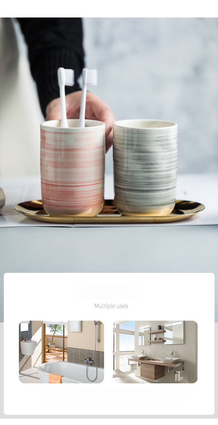 Normann Copenhagen - Bicchiere portaspazzolino in vetro riciclato - Set per coppia sostenibile
_voghion.com