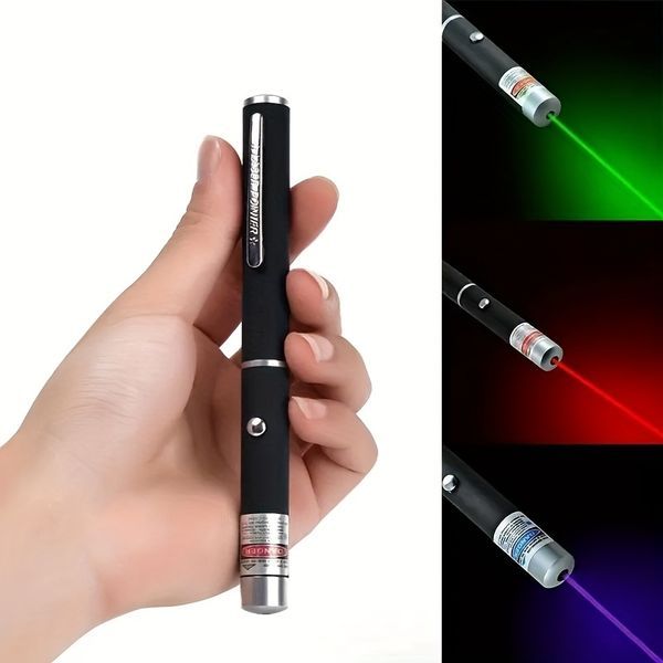 1pc Laser Pointer Laser Pen Laser Flashlight Portable Handheld Flashlight For Cats Dogs Pet Interactive Toys Laser Presentation (Two AAA Battery Not_voghion.com