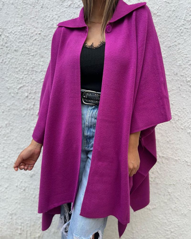 Abbigliamento donna 2024 abbigliamento donna tinta unita cardigan casual giacca antivento ampia con un bottone_voghion.com