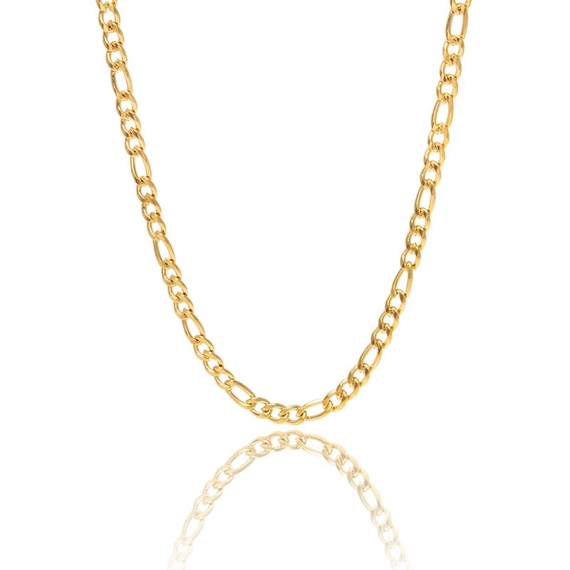 Collar minimalista de múltiples capas de acero inoxidable chapado en oro con estilo INS, gargantilla de clavícula con nicho_voghion.com