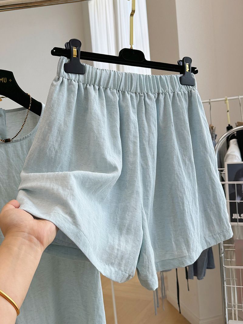Ensemble deux pièces tendance pour femme, tenue d'été de style fin et élégant, ensemble complet_voghion.com