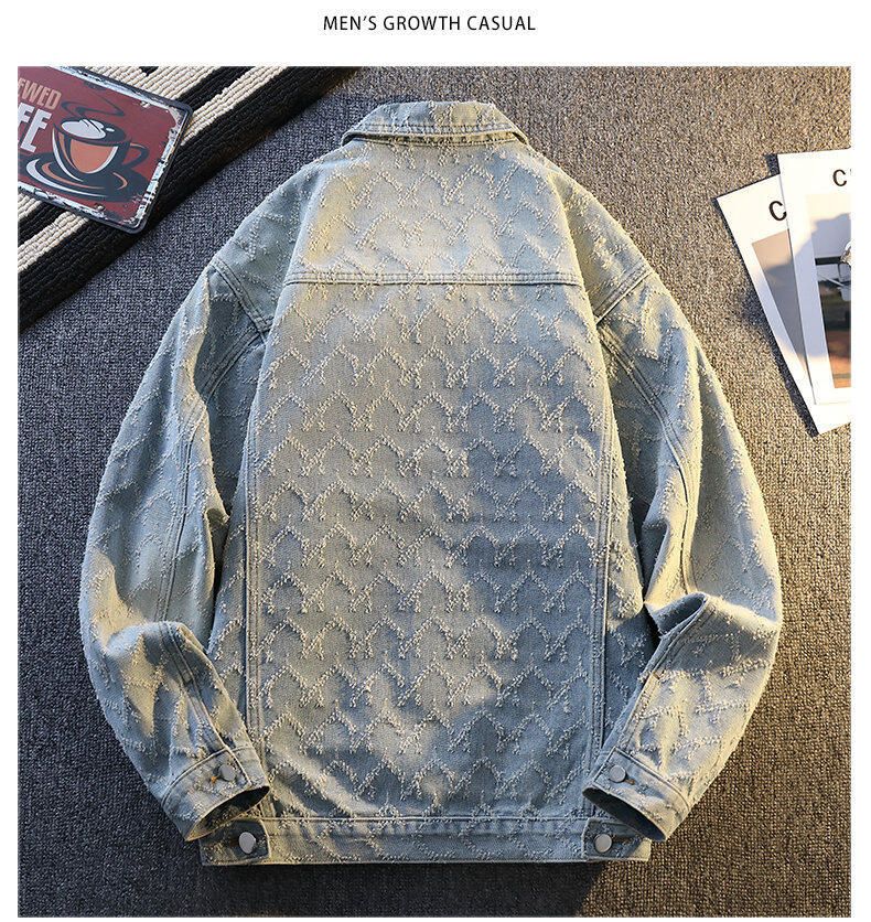 Vintage Washed Denim Jacket With Hood - Slim Fit Casual Coat For Men & Women | Lightweight Spring/Fall Outerwear (M-3XL)_voghion.com