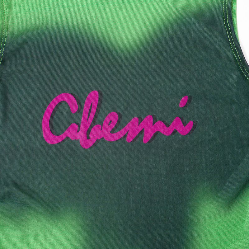 Q23TP185 Maglietta senza maniche con stampa tie-dye, a maniche corte, da donna, estate 2025, nuova moda_voghion.com