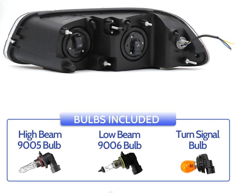 Headlight Assembly Fit For MACK GU4 GU5 GU7 CT713 GU8 CX CXN CXU CTP Semi Trucks, Pair Of Chrome Headlamp Left/Driver & Right/Passenger Side Halogen, Bulbs Included_voghion.com