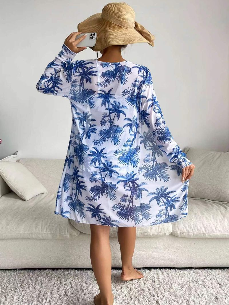 kvinders delt tredelt sæt højtaljet langærmet bluse internet berømthed snøre outfit_voghion.com