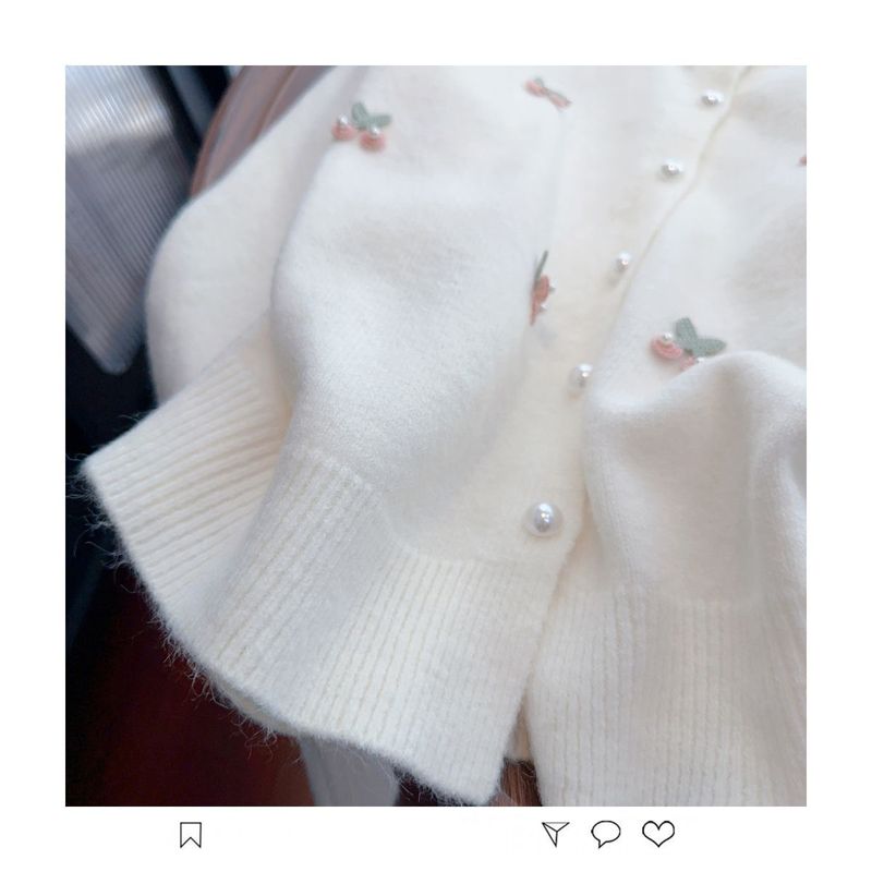 Knit Cardigan - Sweet & Soft Round Neck Open Front Sweater For Women, Lightweight & Versatile Spring Outfit_voghion.com