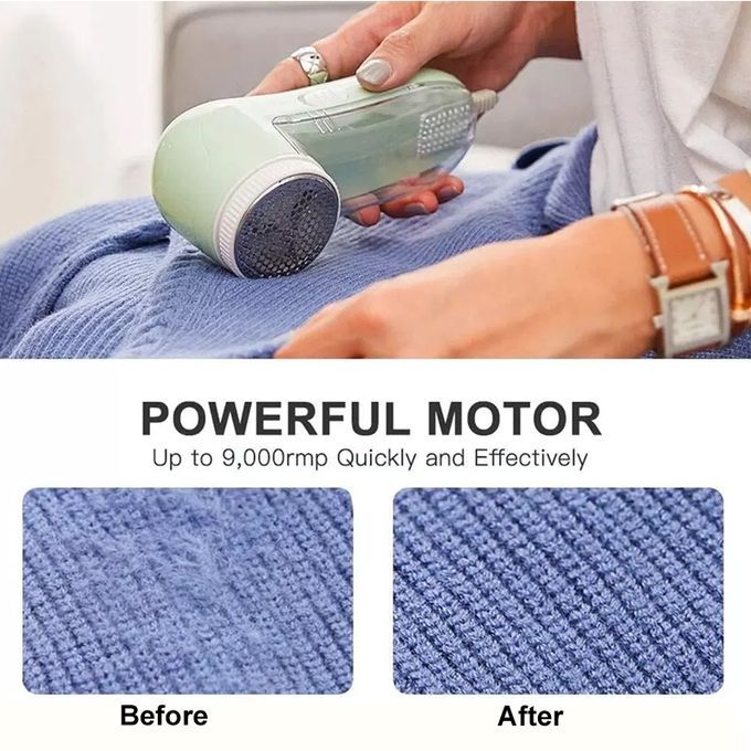 Fabric Renew USB Shaver - Replaceable Blade Lint Remover For Sweaters & Clothes Care
_voghion.com