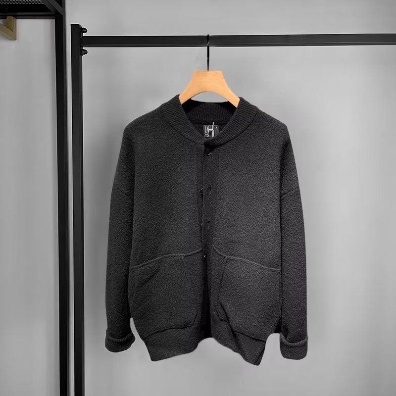 Herenkleding Cardigan Trui Licht Zakelijk Jasje Lichtgewicht Gebreid Cardigan – Brits Geïnspireerde Zakelijke Casual Trui Voor Herfst & Winter_voghion.com