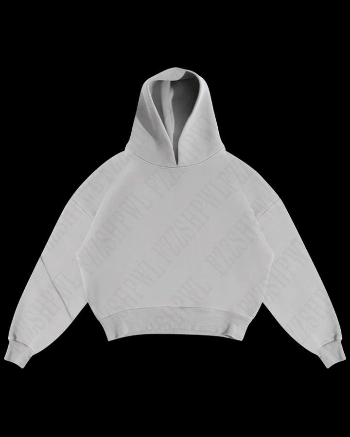 Casual Simple Fashion Loose Hooded Long Sleeve Sweatshirt Solid Color Trendy Street Style Top_voghion.com