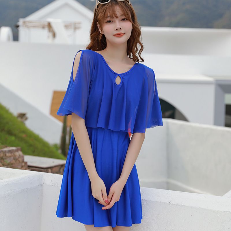 2025 New Plus Size Women's Large Sizes, Conservative Slimming One-Piece Swimsuit For Hot Springs_voghion.com