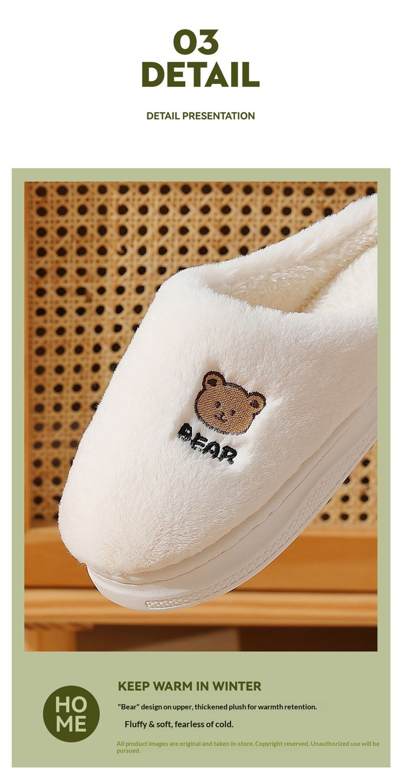 Pantofole da uomo in cotone caldo e soffice, stile cartoon, per la casa, invernali, da donna_voghion.com