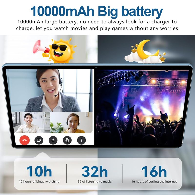 Neuer 10-Zoll-Tablet-Computer mit hochauflösender Fotografie und Android 12, Hartschale, Anti-Drop-Lernen, kommerzieller High-End-Tablet-Computer_voghion.com