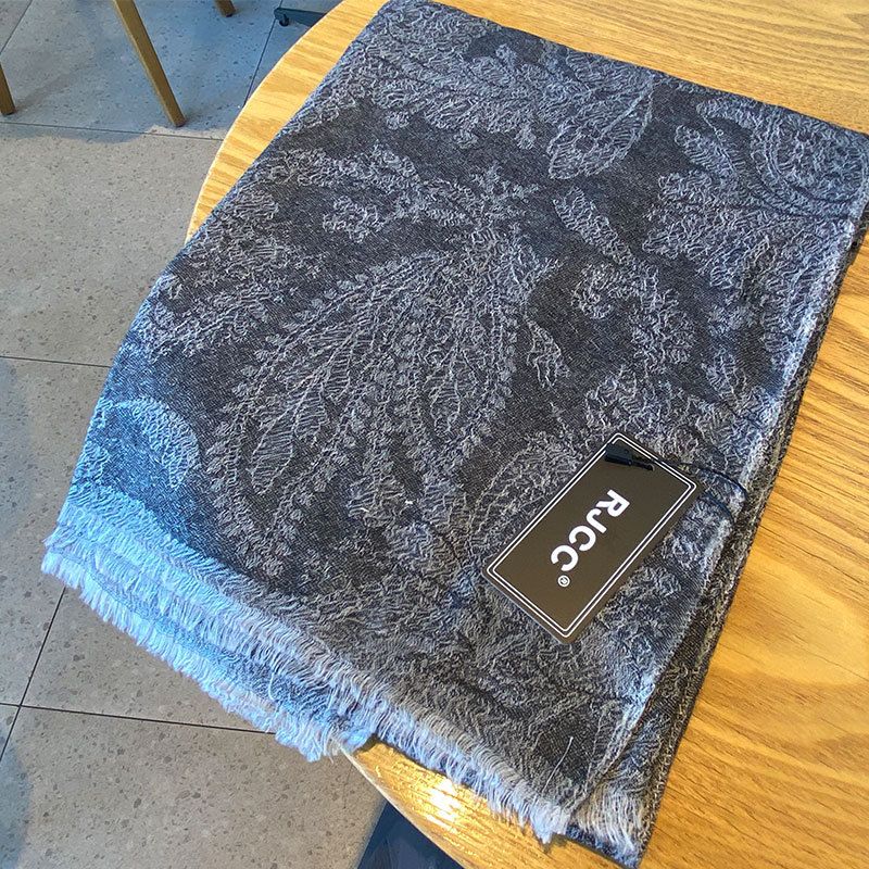 Rjcc/Rongjie Spring Summer Ring Cashmere Thin Paisley Woven Office Air Conditioning Shawl Unisex Scarf_voghion.com