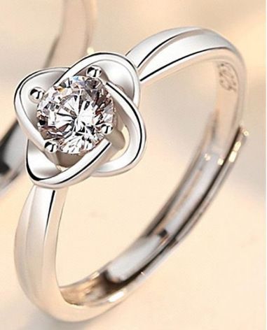 Streaming live di Moissanite per donna con corona a cuore, sei punte, zircone da 50 carati, anello di nozze con diamanti_voghion.com