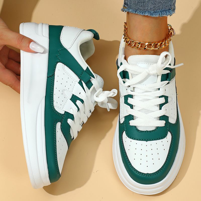 Patineta de suela gruesa para parejas, transpirable, ligera, informal, deportiva, para estudiantes, para exteriores, versátil, moderna, talla S, para mujer_voghion.com