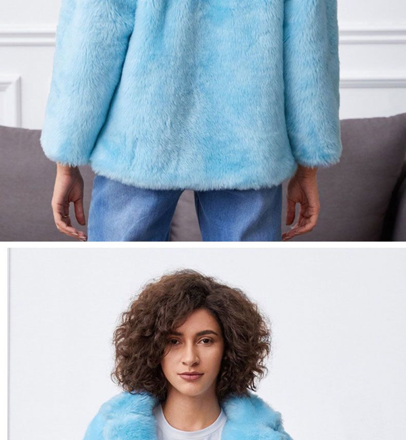 Cappotto in pelliccia di volpe con risvolto da pendolare, temperamento alla moda, da donna_voghion.com