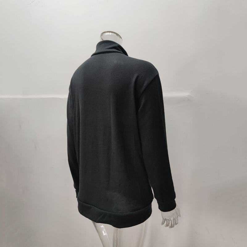 \12304; Ready Stock】 Men Solid Color Sweater Men Sweater Men's Sweater Slim Fit Soft Fabric Zipper Neck Perfect for Fall859_voghion.com