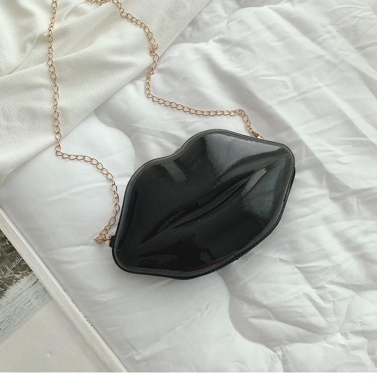 2021 Sommer neue Lippen Mini Make-up kleine Tasche Mode Candy Schulter Umhängetasche Kette Tasche Damentasche_voghion.com