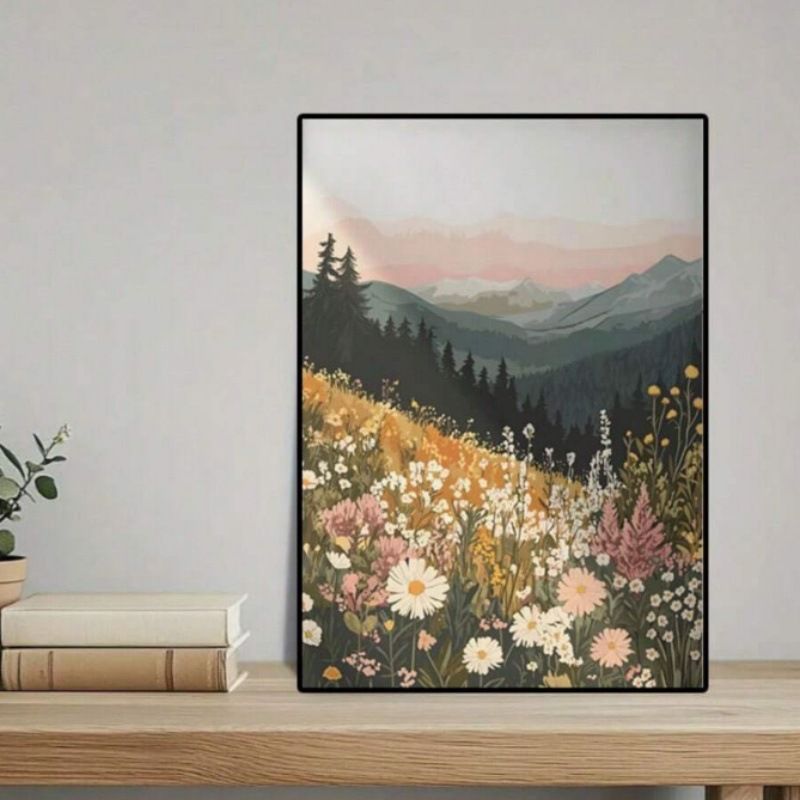 Framed Oil Core Poster Decorative Hanging Wall Canvas Print Painting_voghion.com