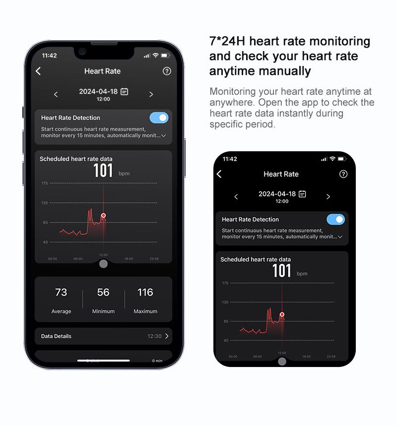R06 smart ring leichte 7*24H herz rate, schlaf druck, blut sauerstoff überwachung, sport kann ausgestattet mit einem_voghion.com