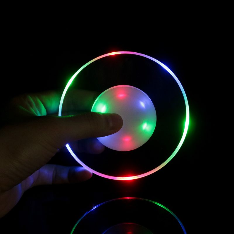 Basic LED-Untersetzer (3er-Pack) – Einfache runde Getränkeunterlagen für Zuhause und Büro, rutschfestes PP-Material, batteriebetrieben_voghion.com
