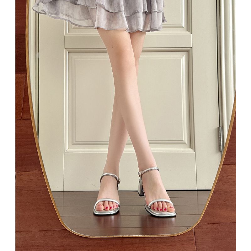 Offene Zehenpartie Kurzer Absatz Damensandalen Stilvoll und exquisit Lässig Vielseitig Tragbar Bequem_voghion.com