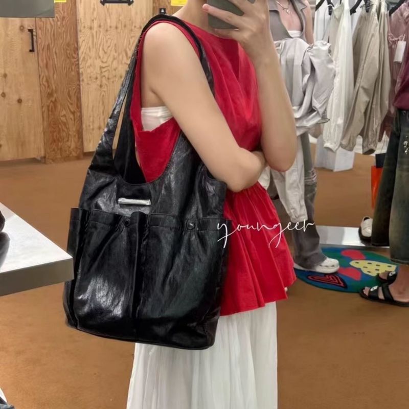 plissettato Tre borse a mano coreano spalla sottobraccio pendolare borsa da donna piccola_voghion.com