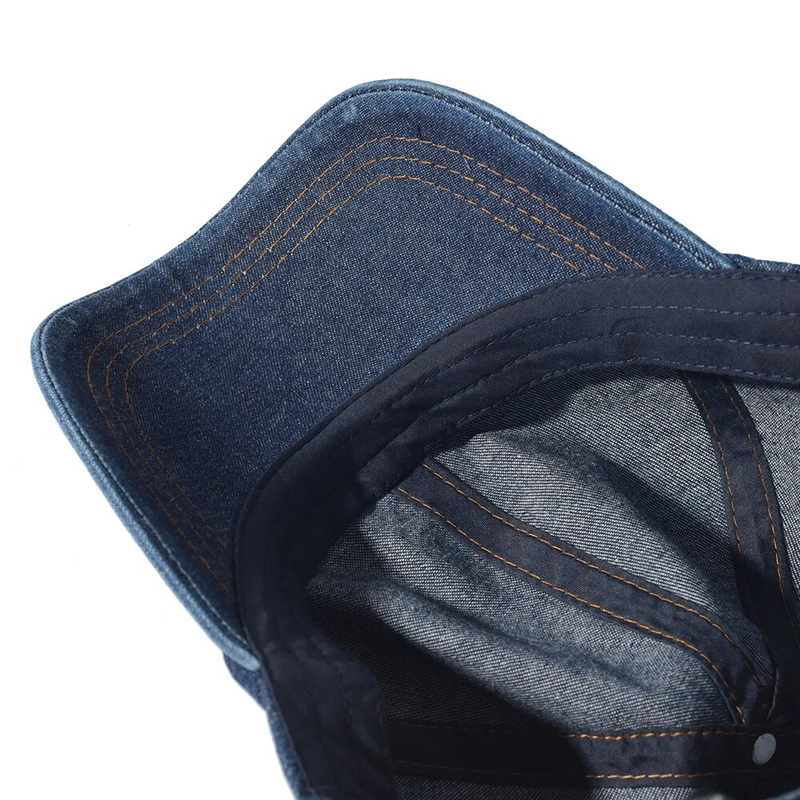 Gorra de béisbol de algodón lavada vintage para hombres y mujeres, sombrero de mezclilla para papá, estilo camionero ajustable, perfil bajo_voghion.com