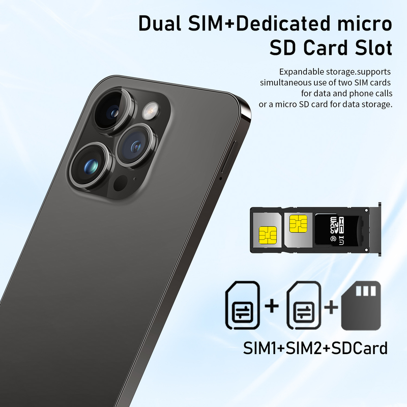 Precio del nuevo teléfono inteligente Android I15 ProMAX Smart Island 16+1T_voghion.com