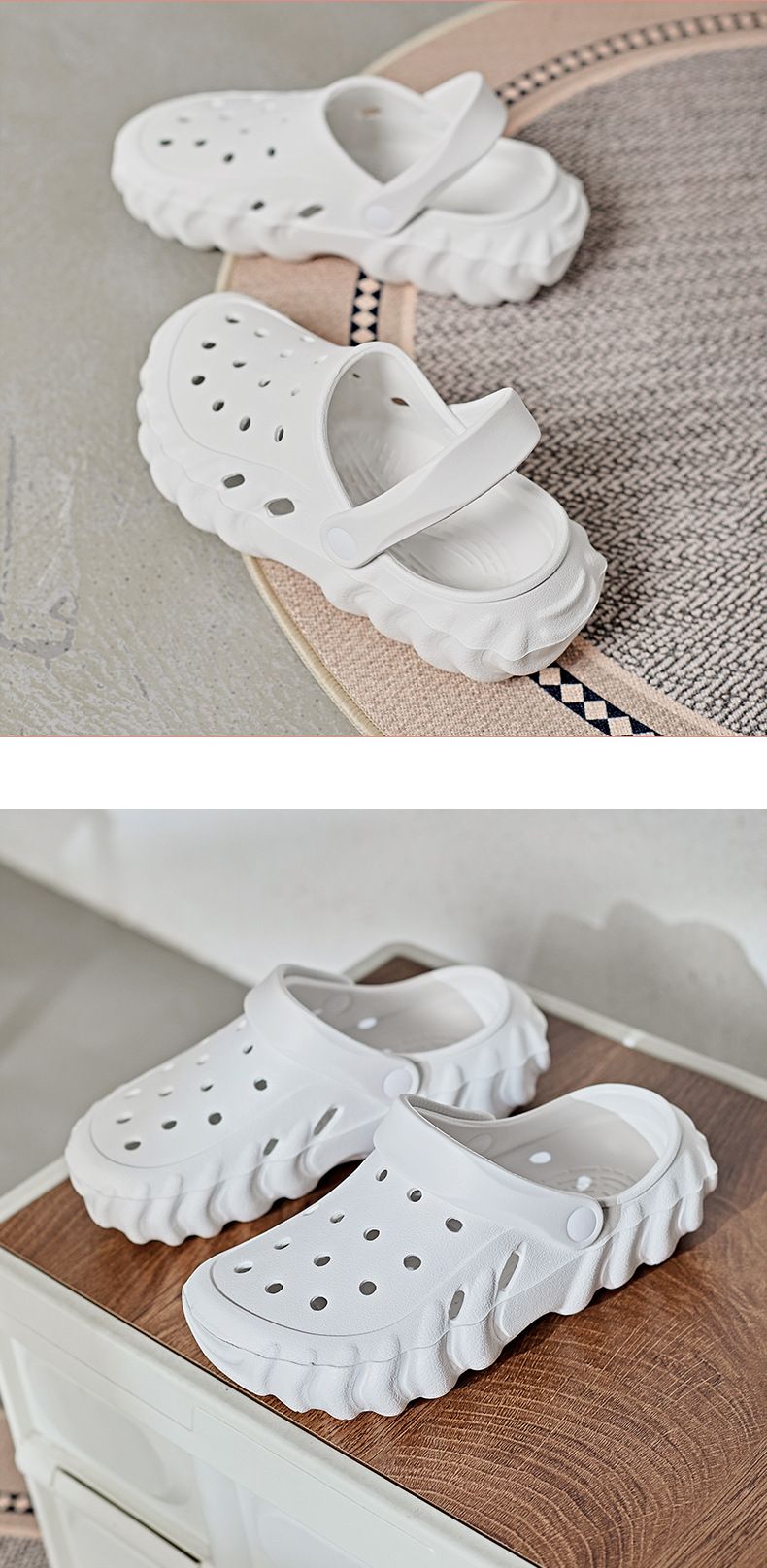 Scarpe con plateau per coppie da uomo, aumentano l'usura, pantofole da spiaggia casual_voghion.com
