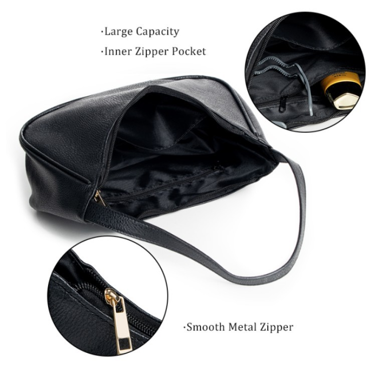 Nuova borsa a tracolla da donna, graziosa borsa hobo, mini pochette con cerniera_voghion.com