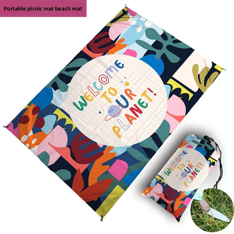 Tapis de sol léger et compact pour camping en plein air, pique-nique, tissu Oxford résistant à l'usure, imperméable et résistant à l'humidité_voghion.com