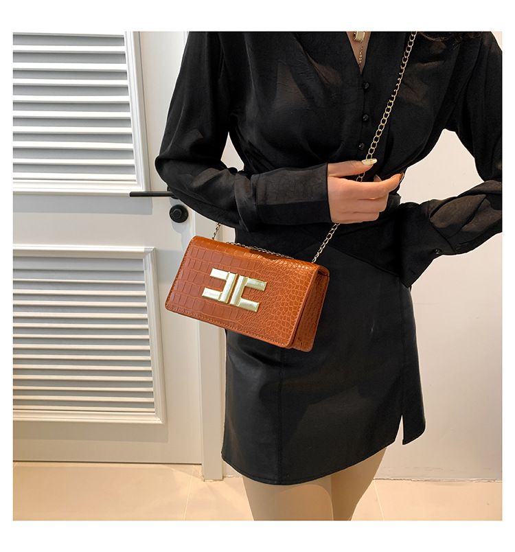 Ženska mala četvrtasta torba modernog i elegantnog krokodilskog uzorka ženska torba preko ramena u korejskom stilu sveobuhvatna torba preko ramena_voghion.com