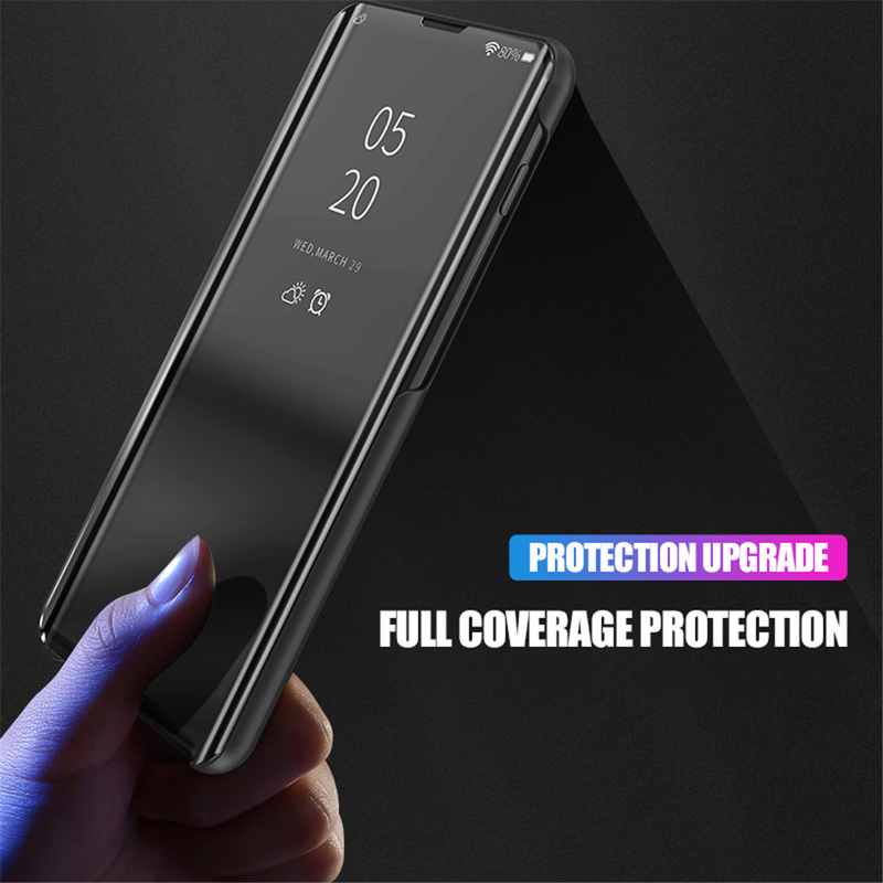poco x3 nfc Smart Mirror telefontok xiaomi redmi note 9 pro 9pro flip tokhoz max cover fundas xiomi redmi note 9 s pro note9s_voghion.com