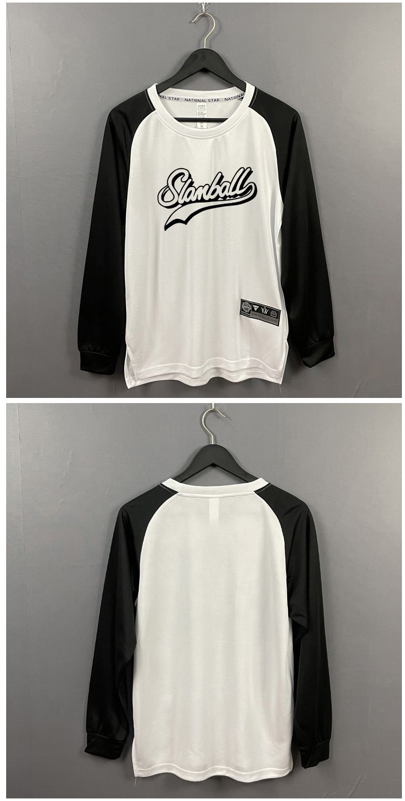 Men's Clothing Autumn And Winter Color Matching Training Long Sleeve Breathable Quick Drying Single Wear Bottom Shooting Suit T Shirt_voghion.com