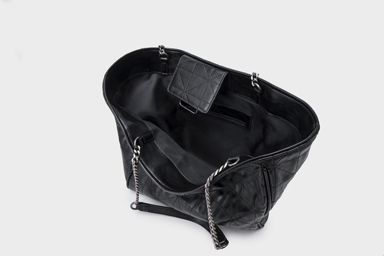 Z Borsa da donna 2023 New Black Soft Tote Bag Borsa portatile con una spalla Secchiello Versatile Borsa per la spesa di grande capacità Marea_voghion.com