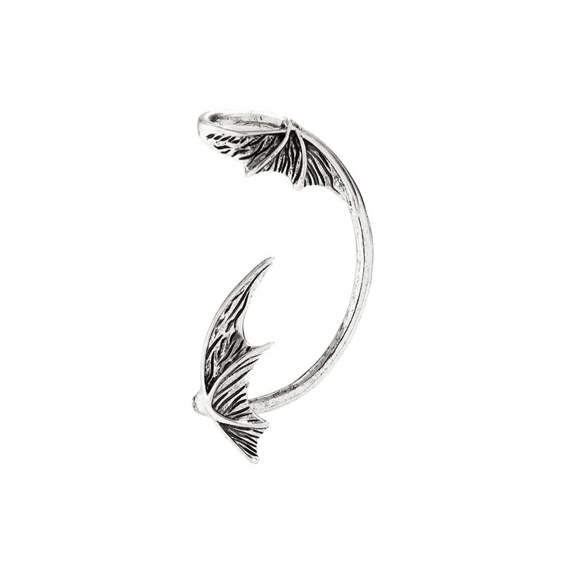 Orecchini da donna Orecchini in oro Accessori Stile punk Senza fori Ala di pipistrello Gancio di Halloween Orecchino a perno Demone_voghion.com