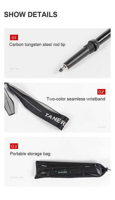 Ultralight Folding Multifunction Trekking Pole Portable Anti Shock Alpenstock Snow Walking Outdoor Climbing Hiking Stick_voghion.com