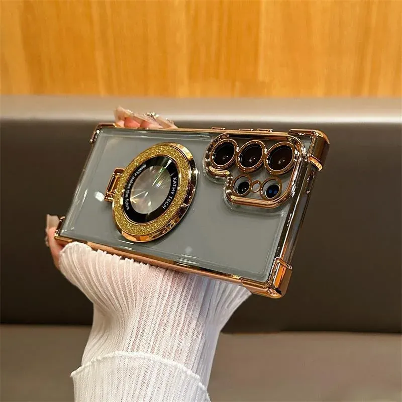 Holde Glitte Case für Samsung Galaxy A24 A55 5G A53 A54 S24 Ulta S23 FE S22 Plus S21 S20 Shockpoof Clea_voghion.com