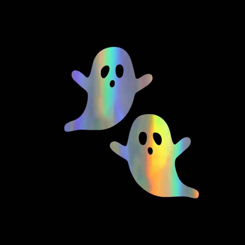 Ghostly Funny Halloween Decoration Car Rearview Mirror Window Wall Home Sticker_voghion.com