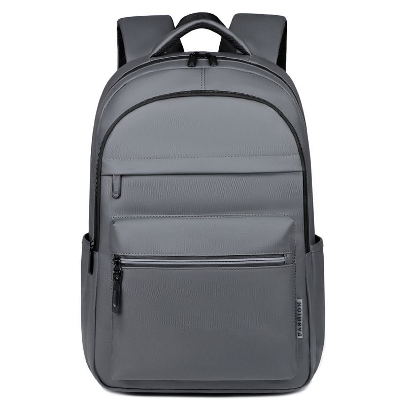 Mochila clásica negra de tela Oxford, estilo universitario, impermeable, ligera, multicapa, de gran capacidad, moderna, para mujer._voghion.com