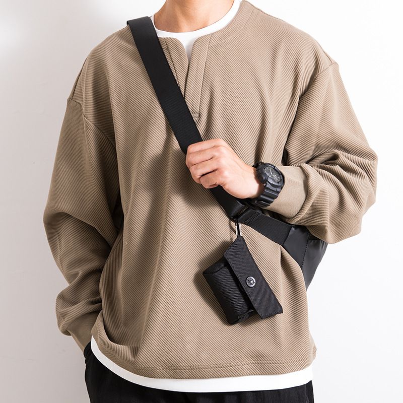 Minimalistische kleine multifunktionale Schlüsseltasche für Herren, lässig, Kopfhörertasche, Arbeitskleidungsstil, Münzgeldbörse, Kartenhalter_voghion.com