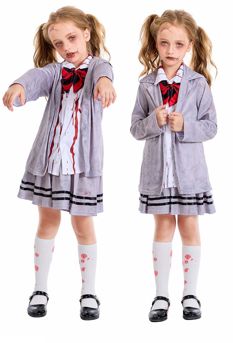 Halloween Kostüm Akademie JK Perséinlechkeet gro Studenten Vampir COS Bühnenoptrëtt Zombie Kleeder_voghion.com