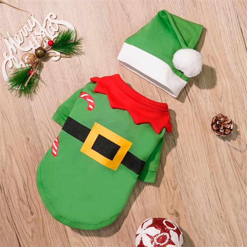 Roupas de outono e inverno para cães, incluindo roupas de transformação de Papai Noel para cães, roupas para gatos Teddy Bigbear e outros animais de estimação._voghion.com