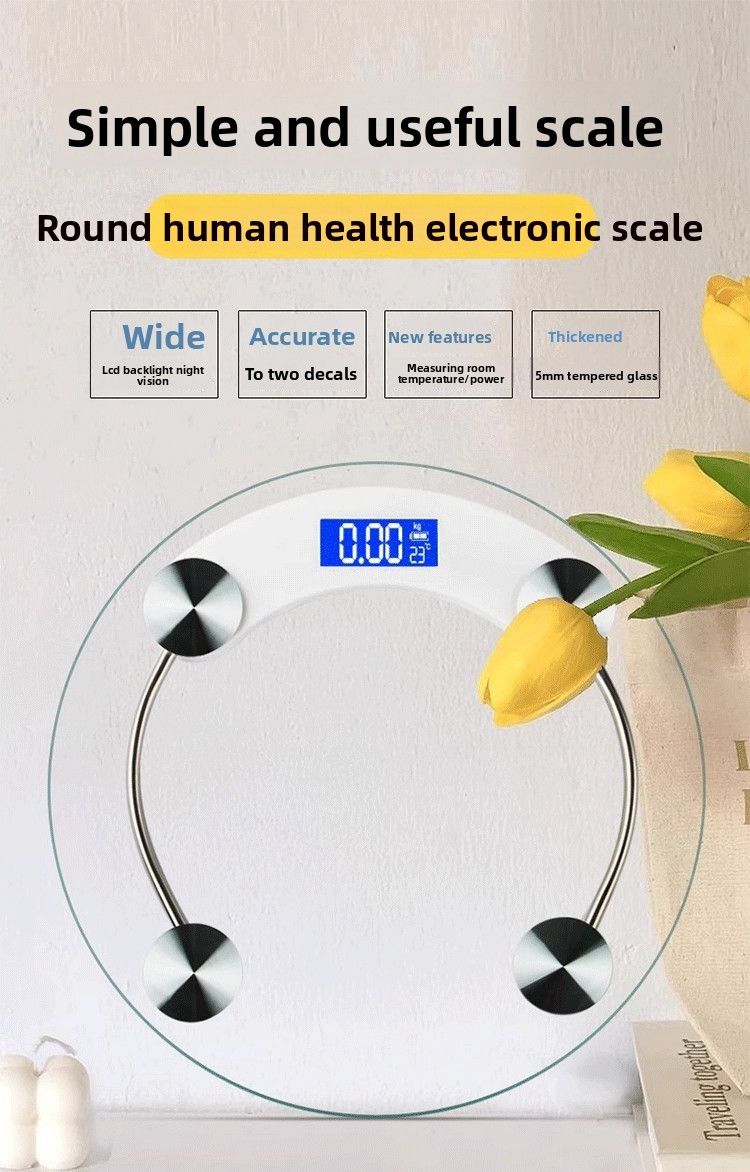 High-Precision Rechargeable Home Accurate Adult Weight Loss Smart Body Fat Student Health Electronic Scale Female_voghion.com